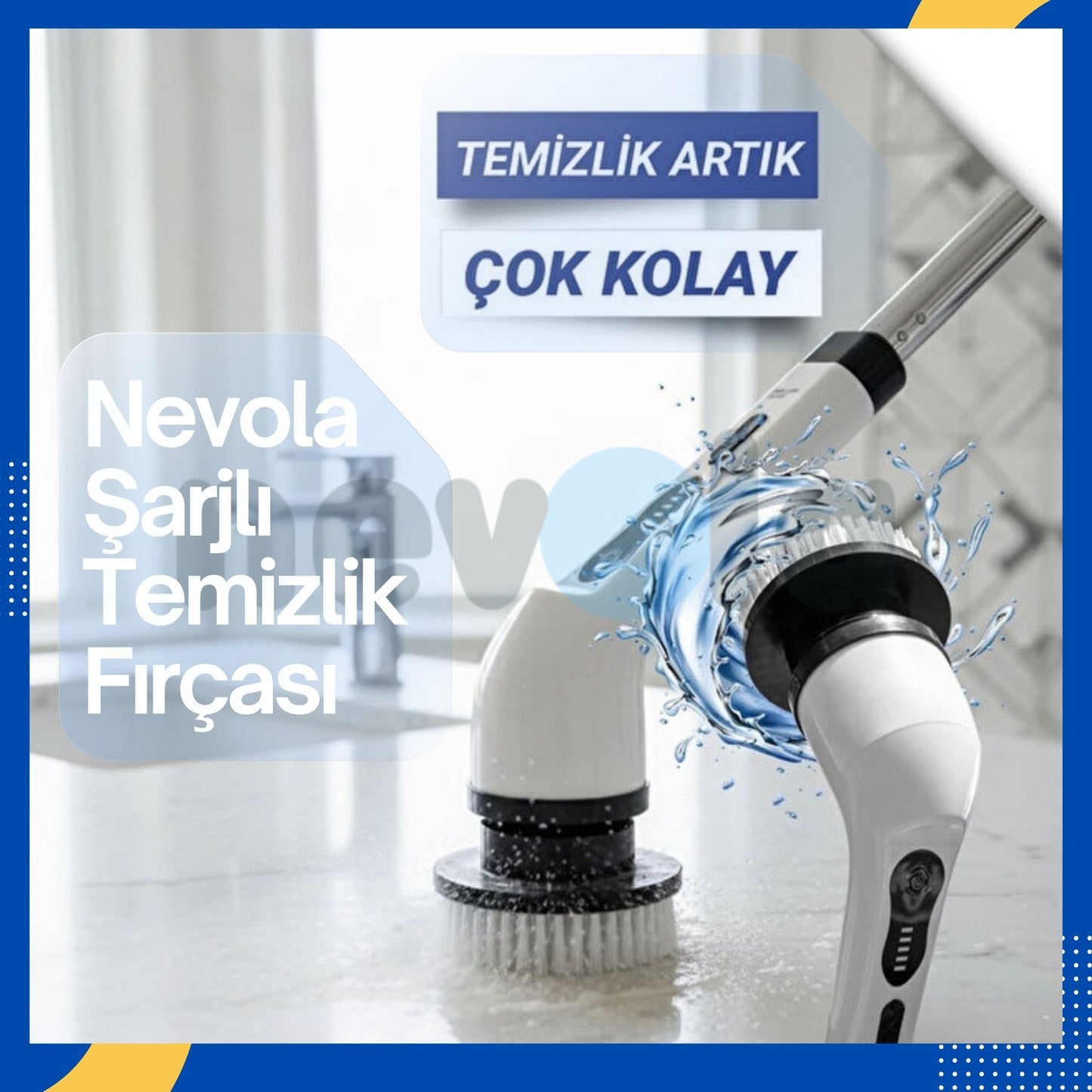 Nevola Elektrikli Temizlik Fırçası